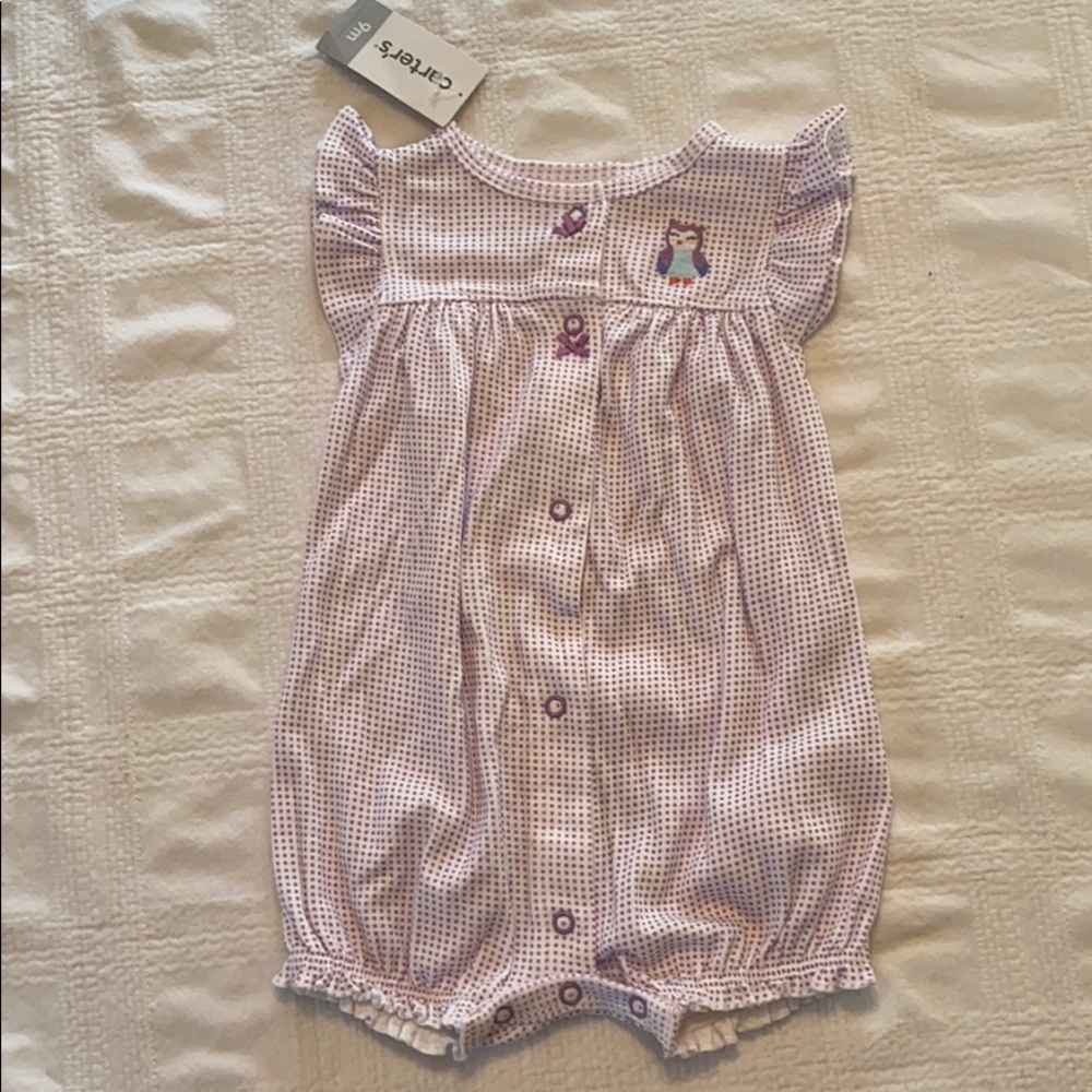 Jumpsuit with owl detail. New with tags.